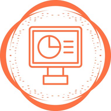 Düz simge, vektör illüstrasyonunu izliyor 