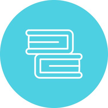 kitaplar düz simge, vektör illüstrasyonu