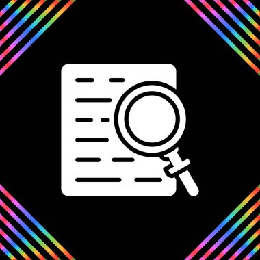 belge web simgesi vektör illüstrasyonu
