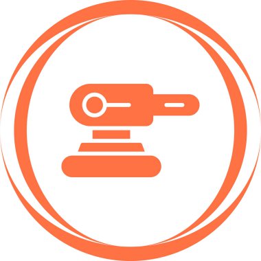 Sander simgesinin temel doğrusal çizimi