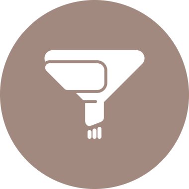 Süzgeç. Web simgesi basit illüstrasyon     