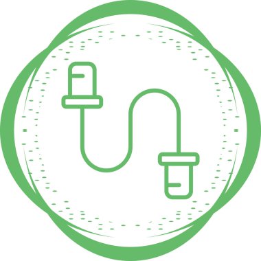 Kablo Etiketlerinin basit çizgi çizimi