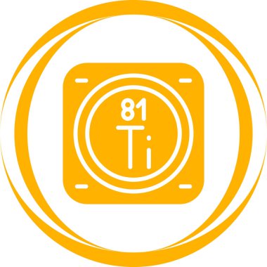 metal kimyasal element basit vektör illüstrasyon tasarımı