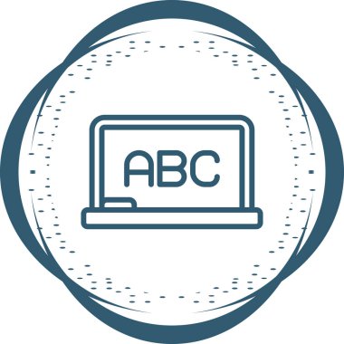 beyaz tahta web simgesi vektör illüstrasyonu