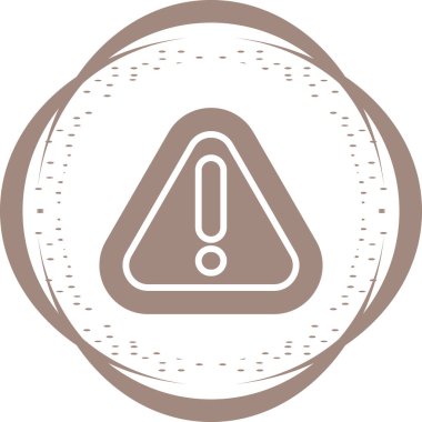 Uyarı simgesi web basit illüstrasyon