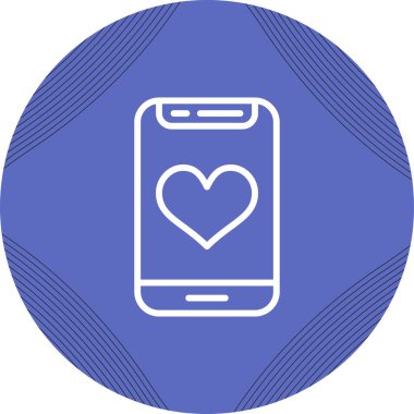 Cep telefonu simgesinin vektör illüstrasyonu              