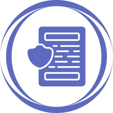 belge web simgesi vektör illüstrasyonu