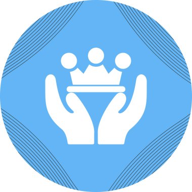 Crown web simgesi vektör illüstrasyonu