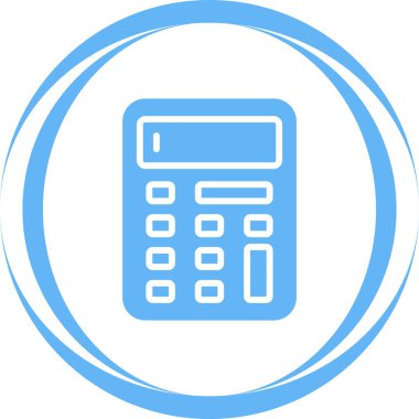 hesap makinesi simgesi vektör illüstrasyonu 