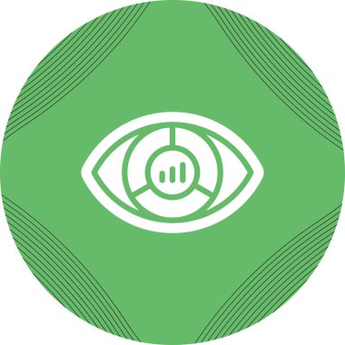 Görselleştirme web simgesi vektör illüstrasyonu