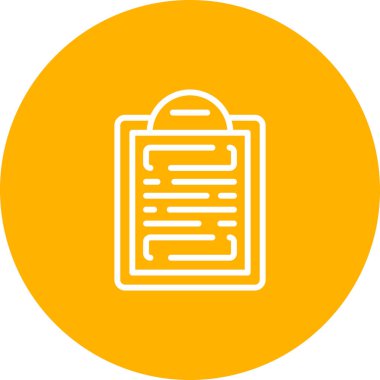 Belge simgesinin vektör illüstrasyonu. Pano       