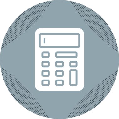 hesap makinesi simgesi vektör illüstrasyonu 