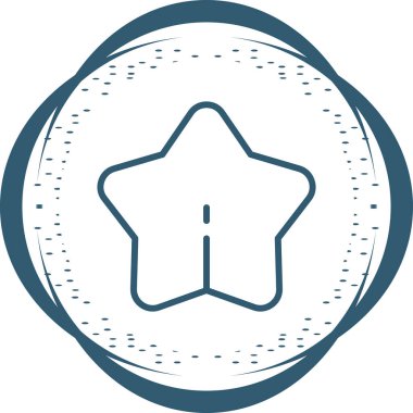 Yıldız. Web simgesi basit tasarım