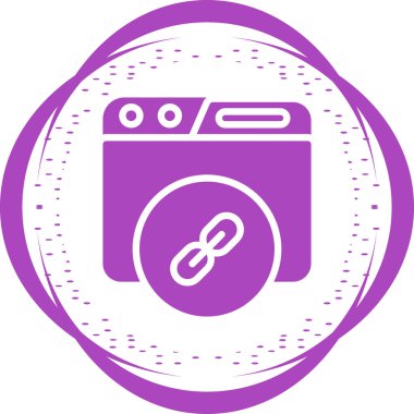 bağlantı web simge vektör çizim     