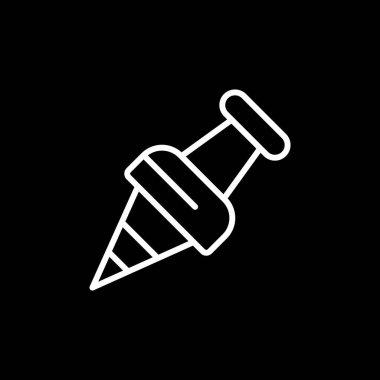 İp simgesi. düz tasarım biçimi