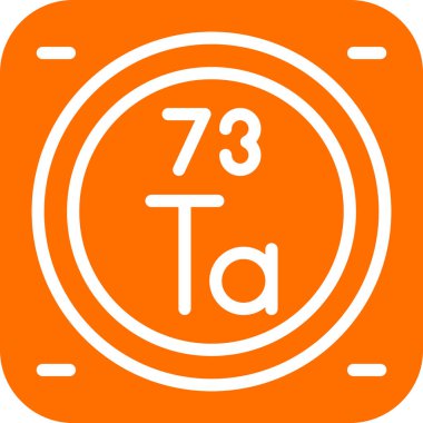 metal kimyasal element basit vektör illüstrasyon tasarımı