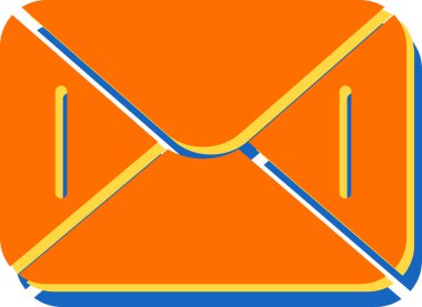 E- posta simgesi vektör illüstrasyonu 