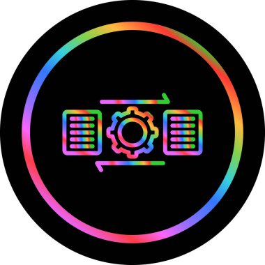 yönetim web simgesi vektör illüstrasyonu