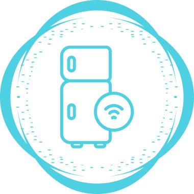 Smart Buzdolabı web simgesi vektör çizimi