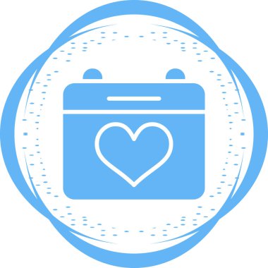 Takvim simgesi, vektör illüstrasyonu basit tasarım