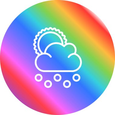 bulut web simgesi vektör illüstrasyonu