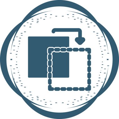 Bir belgenin soyut renk paletinde bir sanatsal vektör simgesi, web tasarımları ve uygulamaları için mükemmel.