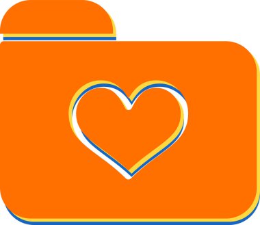 dizin vektör illüstrasyonunda kalp simgesi