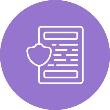 belge web simgesi vektör illüstrasyonu