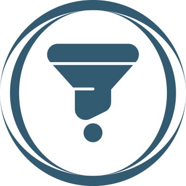 Süzgeç. Web simgesi basit illüstrasyon     