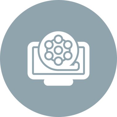 Film makarası simgesinin dijital vektör illüstrasyonu