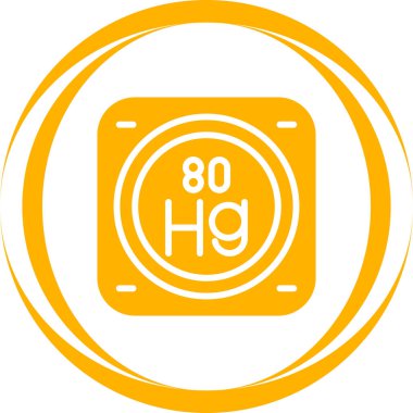 Kimyasal element simgesinin web illüstrasyonu