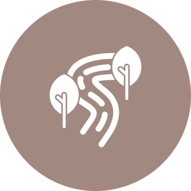 Nehir Web simgesi vektör illüstrasyonu