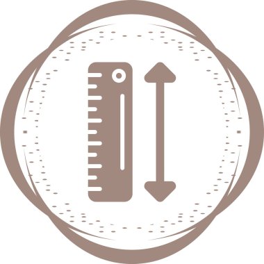 vektör çizim ölçek simgesi