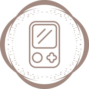 Oyun simgesinin vektör illüstrasyonu