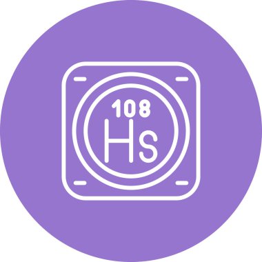 metal kimyasal element basit vektör illüstrasyon tasarımı