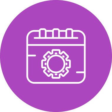 Takvim simgesi, vektör illüstrasyonu basit tasarım