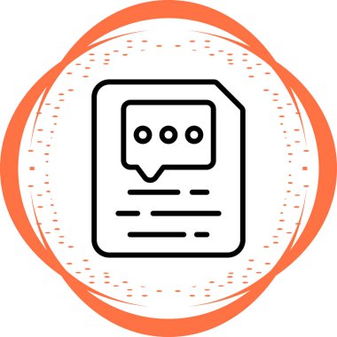 belge web simgesi vektör illüstrasyonu