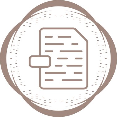 Dosya simgesinin vektör illüstrasyonu