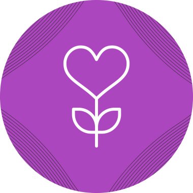 Soyut çiçek ikonu vektör illüstrasyonu