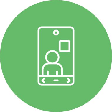 akıllı telefon simgesi, vektör illüstrasyonu basit tasarım