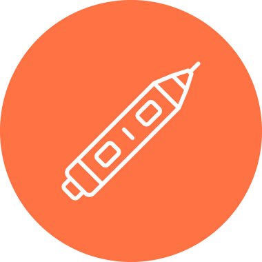 Voltaj testi. Web simgesi vektör illüstrasyonu