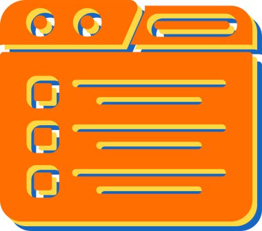 Görev Yöneticisi modern simgesinin vektör illüstrasyonu