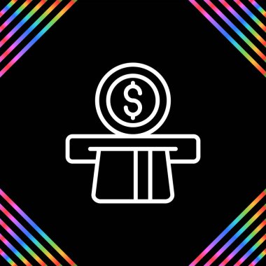 Dolar simgesi ve kredi kartı, vektör illüstrasyonu