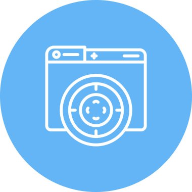 Hedef simgenin vektör illüstrasyonu