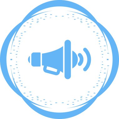 Megafon. Web simgesi basit illüstrasyon 