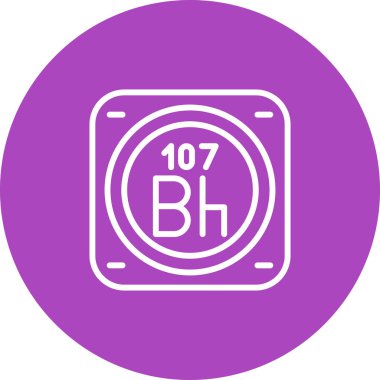 metal kimyasal element basit vektör illüstrasyon tasarımı