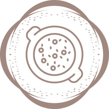 Güveç. Web simgesi basit illüstrasyon