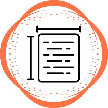 belge web simgesi vektör illüstrasyonu