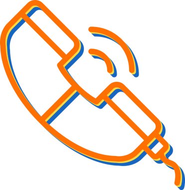 Uydu Telefon simgesinin vektör çizimi