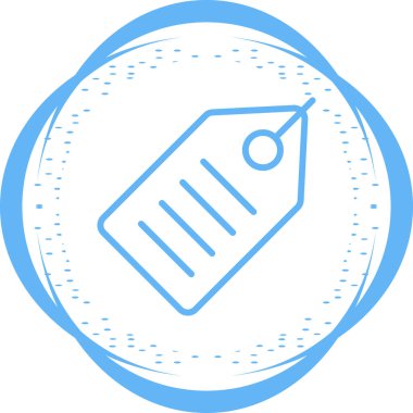 Etiketler web simgesi vektör illüstrasyonu